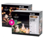 Battery Operated 20 LED Light Bulbs-Each