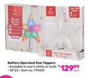 Battery Operated Star Toppers-Each