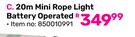 20m Mini Rope Light Battery Operated