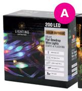 200 LED Solar Flat Dew Drop Light