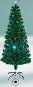 180cm Fibre Optic Tree Green