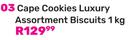 Cape Cookies Luxury Assortment Biscuits-1Kg