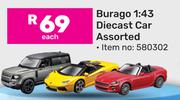 Burago 1:43 Diecast Car Assorted-Each