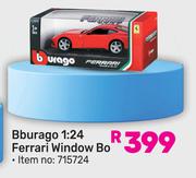 Burago 1:24 Ferrari Window Bo