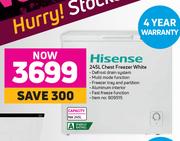 Hisense 245L Chest Freezer White