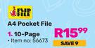 Flip File A4 Pocket File 10 Page