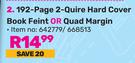 Game 192 Page 2 Quire Hard Cover Book Feint Or Quad Margin