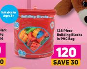 128 Piece Building Blocks In PVC Bag
