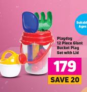 Playboy 12 Piece Giant Bucket Play Set With Lid