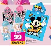 Minnie Mouse/ Frozen Hooded Towel-Each