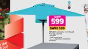 Republic Umbrella 2.7m Round Push Up Assorted
