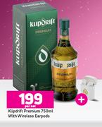 Klipdrift Premium 750ml With Wireless Earpods-Per Set