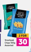 Snackpack Chips Assorted-For 2 x 100g