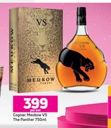 Cognac Meukow VS The Panther-750ml Per Set