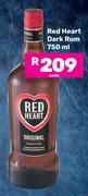 Red Heart Dark Rum-750ml