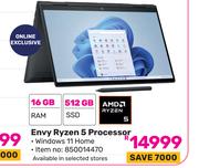 HP Envy Ryzen 5 Processor
