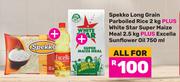 Spekko Long Grain Parboiled Rice 2Kg+White Star Super Maize Meal 2.5Kg+Excella Sunflower Oil 750ml