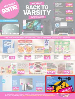 Game : Back To Varsity (25 January - 15 February 2025), page 1