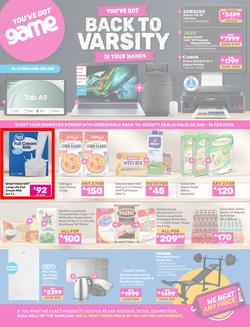 Game : Back To Varsity (25 January - 15 February 2025), page 1