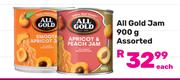 All Gold Jam Assorted-900g Each