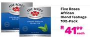 Five Roses African Blend Teabags 102 Pack-Each