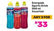 Energade Sports Drink Assorted-For Any 3 x 500ml
