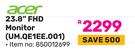 Acer 23.8" FHD Monitor UM.QE1EE.001