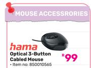 Hama Optical 3 Button Cabled Mouse