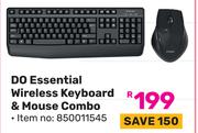 DO Essential Wireless Keyboard & Mouse Combo