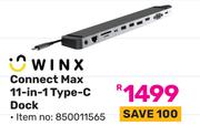 Winx Connect Max 11 In 1 Type C Dock