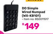DO Simple Wired Numpad WX-KB101