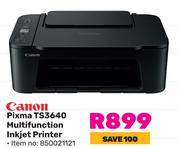 Canon Pixma TS3640 Multifunction Inkjet Printer