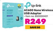 TP-Link AC600 Nano Wireless USB Adapter