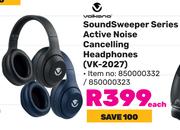Volkano Sound Sweeper Series Active Noise Cancelling Headphones VK-2027-Each
