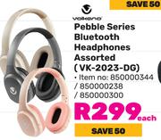 Volkano Pebble Series Bluetooth Headphones Assorted VK-2023-DG-Each    
