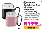 Amplify Buds Series True Wireless Earphones AM-1119-PK-Each