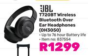 JBL T720BT Wireless Bluetooth Over Ear Headphones OH3050