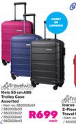 Travelwize Melo 55cm ABS Trolley Case Assorted-Each
