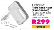Logik Retro Hand Mixer RSH-080466