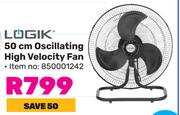 Logik 50cm Oscillating High Velocity Fan