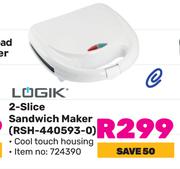 Logik 2 Slice Sandwich Maker RSH-440593-0