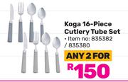 Koga 16 Piece Cutlery Tube Set-For Any 2