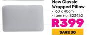 New Classic Wrapped Pillow 60 x 40cm