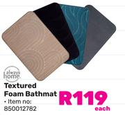 Always Home Textured Foam Bathmat-Each
