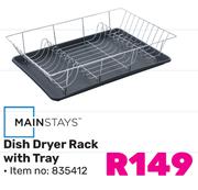 Mainstays Dish Dryer Rack With Tray