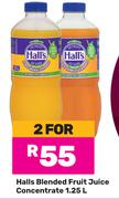 Hall's Blended Fruit Juice Concentrate-For 2 x 1.25L