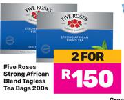 Five Roses Strong African Blend Tagless Teabags-For 2 x 200s