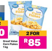 Great Value Corn Flakes-For 2 x 1Kg