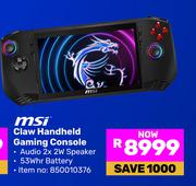 MSI Claw Handheld Gaming Console 850010376