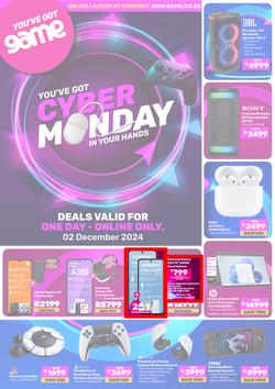Game : Cyber Monday (02 December 2024 Only) , page 1
